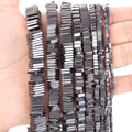 Natural Stone Hematite Beads Flat Square Flakes Multicolor Loose Spacer Jewelry Making DIY Bracelet Necklace Accessories AsVrai