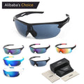 Sports Sunglasses Wholesale TR90 Running Glasses Unbreakable Custom Logo UV400 Polarized Sports Cycling Sunglasses Men