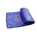 90gsm 4m X 6m Lightweight Durable UV Resistant Waterproof Blue Multipurpose LDPE Coated Plastic Tarpaulin