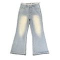 DENIMGUYS Customized Factory Men's Retro American High Street Distressed Jeans Blue Loose Micro-Flared Baggy Jeans Men