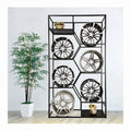 Custom Modern Metal  Wheel Rim Display Stand Wheel Hub Display Rack Creative Storage Rack Stand