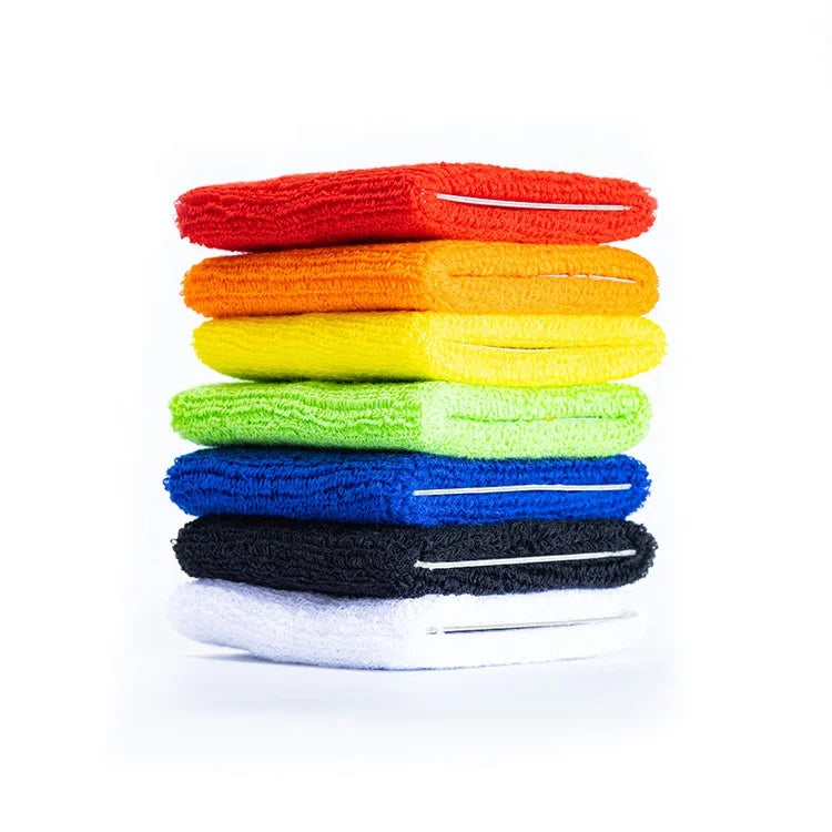 Protective Breathable Wrist Sweatbands Tennis WristBands Absorbent Sweatbands for Sports Workout Use