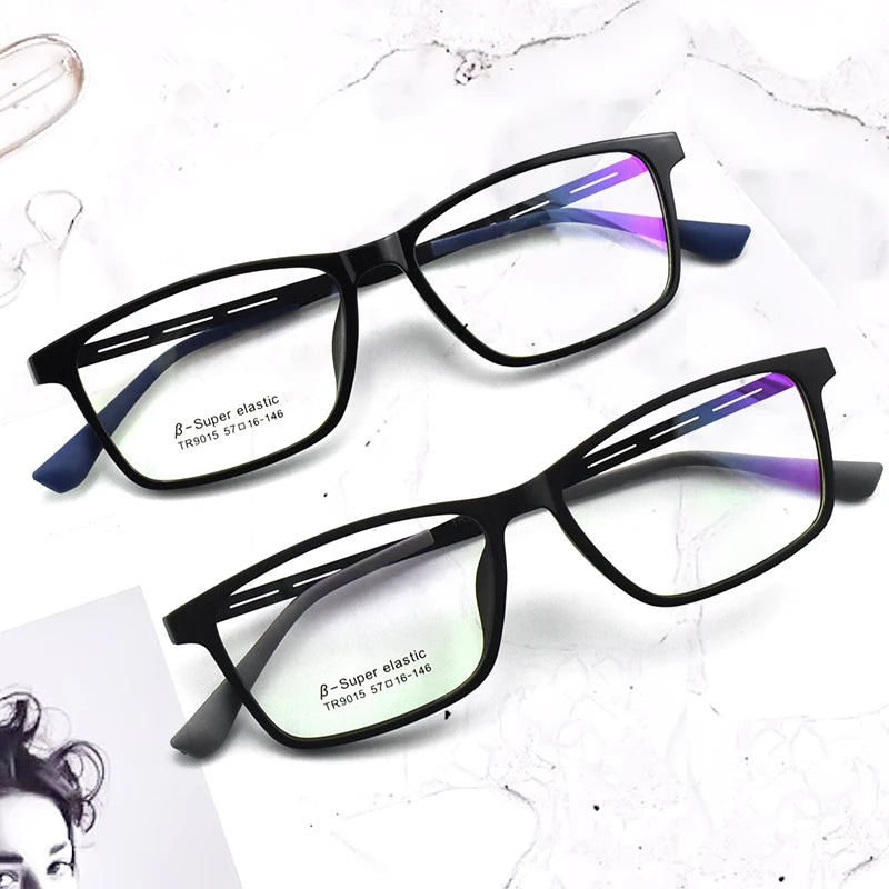 DOISYER 2022 High End TR90 Titanium Eyeglasses Frame Anti Blue Light Lightweight Square Frame for Men