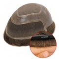 TOPUNIQUE TUM03 1" Lace Front Mono Top Skin Cut-aways Classic Hair System for Men Durable Breathable 130% Density Mono Base