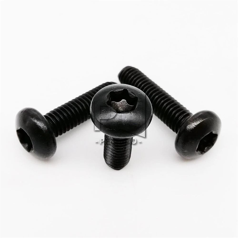 M2 M2.5 M3 M4 M5 M6 Black 304 Stainless Steel GB2672 Six-Lobe Torx Pan Head Screw Six Lobe Round Button Head Bolt