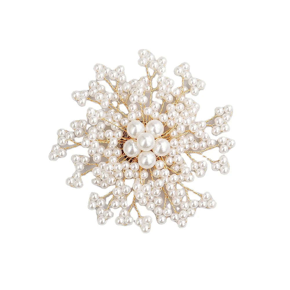 Elegant Fashionable Rhinestone/pearls Brooch Safety Pin for Party Wedding Brooch