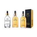Luxury Boston Round Clear Glass Dropper Oil Bottle 30ml 60ml 100ml Refillable for Face Cream & Skin Care Serum