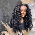Loose Curly 13x4 Lace Frontal Wigs for Women Deep Curly Wave Human Hair Wigs Ombre Ginger Yellow 13x6 Hd Deep Wave Natural Black