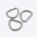 MeeTee LCH-139 20-50mm Stainless Steel D-type Buckle Luggage Hardware Garment  Accessories Handbag D Buckle Rings