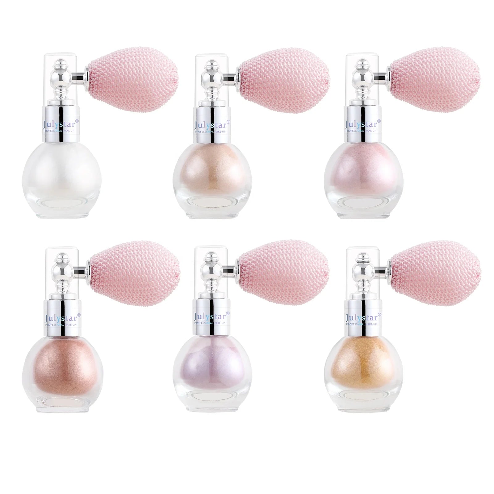 Best-Selling Custom High Gloss Face Fine Flash Brightening Bronzed Highlighter Shimmer Body Glitter Powder Pressed Cosmetics