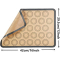 29.5*42cm Macaroon Mat Silicone Pastry Mat Eco-friendly Silicone Baking Mat