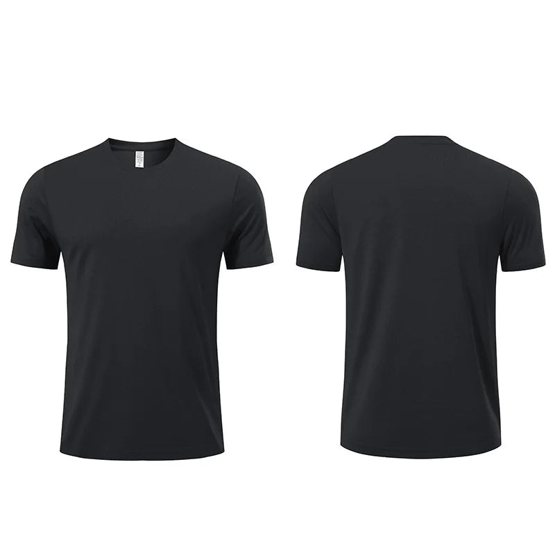 Cheap Summer 100% Polyester 180g T-shirt Hot Sale Comfortable Soft Men's Crewneck Quick Dry Breathable T-shirt Customized logo