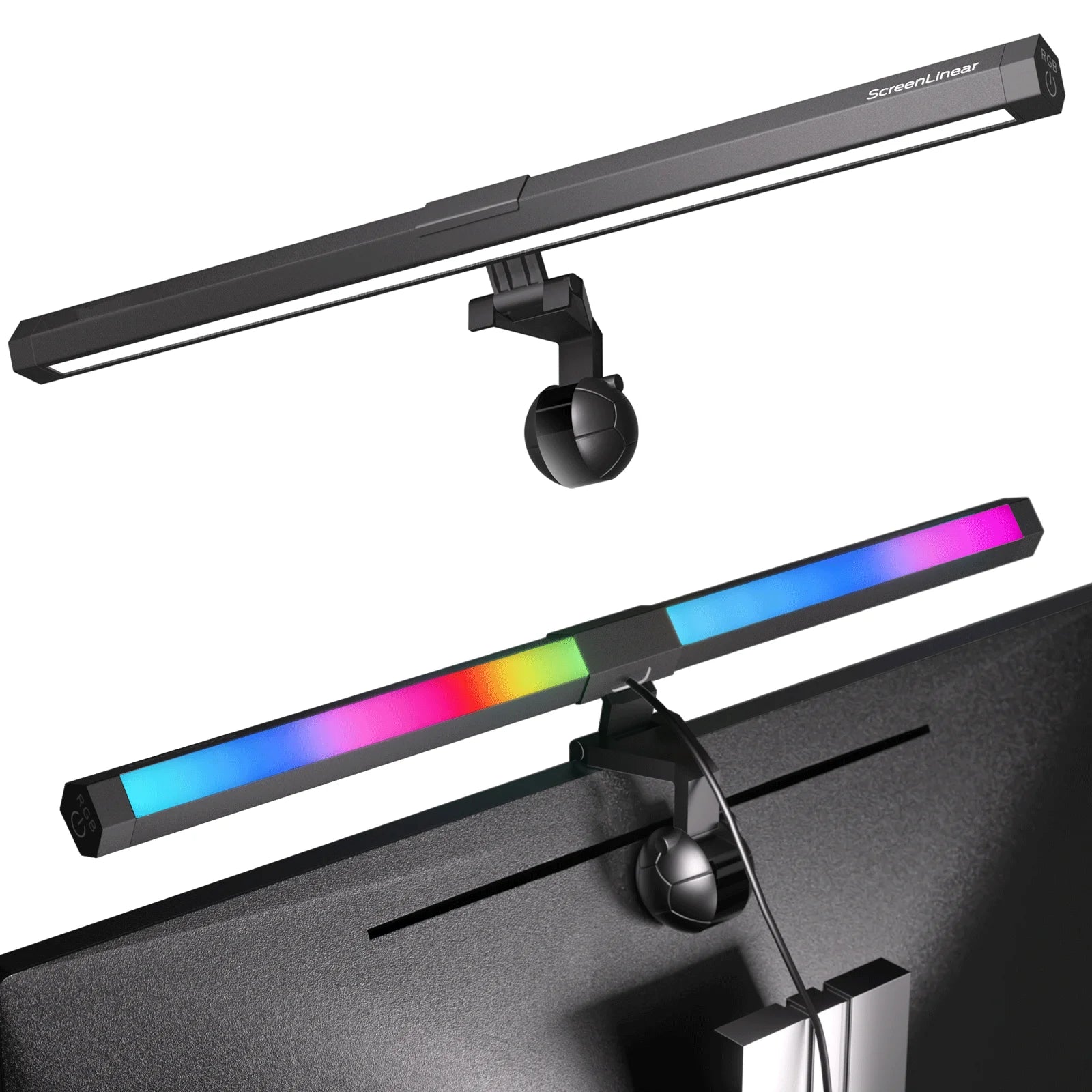 Smart Rgb Home Lights Touch Control PC Computer Curved Screen Monitor Light bar Lamp for Ultra-thin Straight Screen