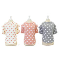 Wholesale Elegant Soft Sleeve Dot Pet Cat Base Layer T-shirt