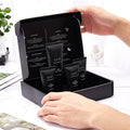 Men's Vegan Skincare Travel Set with Oil Control & Whitening 4-Piece Daily Clean Face Cleanser Scrub AM/PM Moisturizer