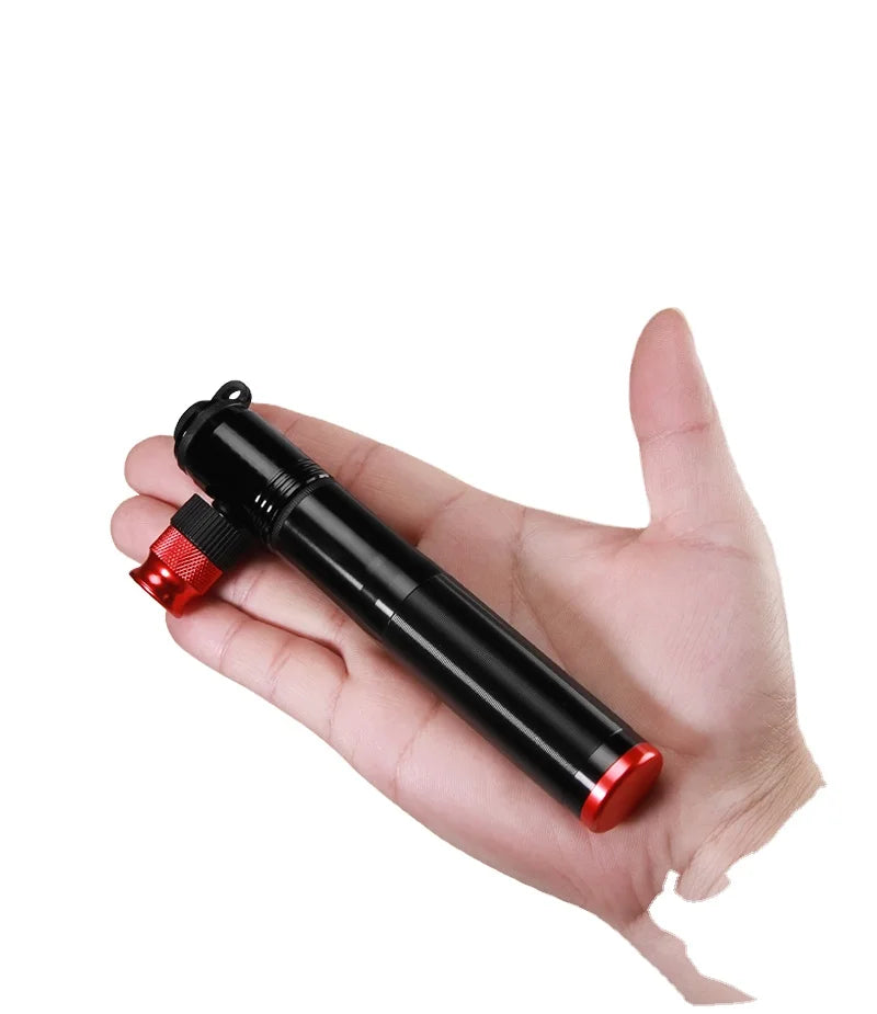 Mini Electric Mountain Bike Portable Aluminum Alloy CO2 Bike Inflator Pump Valve Adapter 130-160PSI Pressure for Bicycle