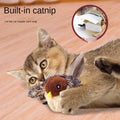 Rechargeable Interactive Plush Cat Toy Eco-Friendly Electric Simulation Bird From Hi Voice Shaking Bird Pet Supplies