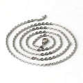 Fashion Stainless Steel O Chain Cable Link Rolo Necklace DIY Jewelry Making Materials Charm Classic Hand Made Accessory Chains