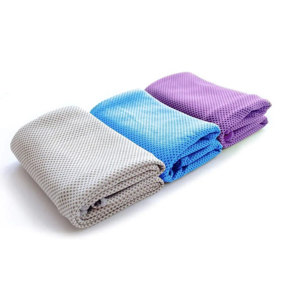 Factory Wholesale Custom 30*100cm Knitted Microfiber Gym Cooling Towel Fast Dry & Absorbent Sport Towel
