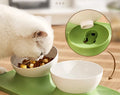 Pet Single and Double Bowl Cat and Dog Food & Drink Bowl with Neck Protection Cat Bowl Pet Bowls & Feeders Adjustable
