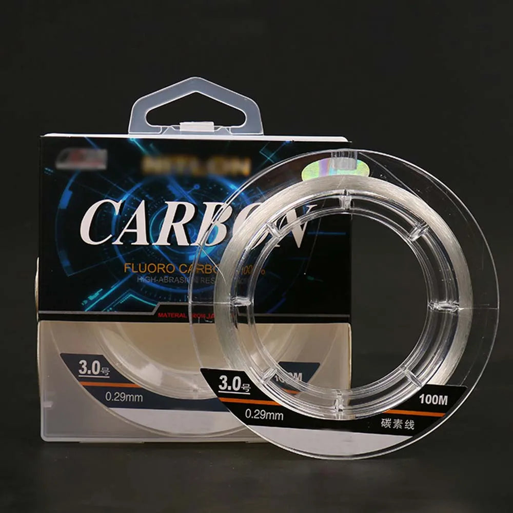 54.6Yds/100M Premium Spool Fluorocarbon Coated Fishing Line Fishing Leader Line - Virtually Faster Sinking