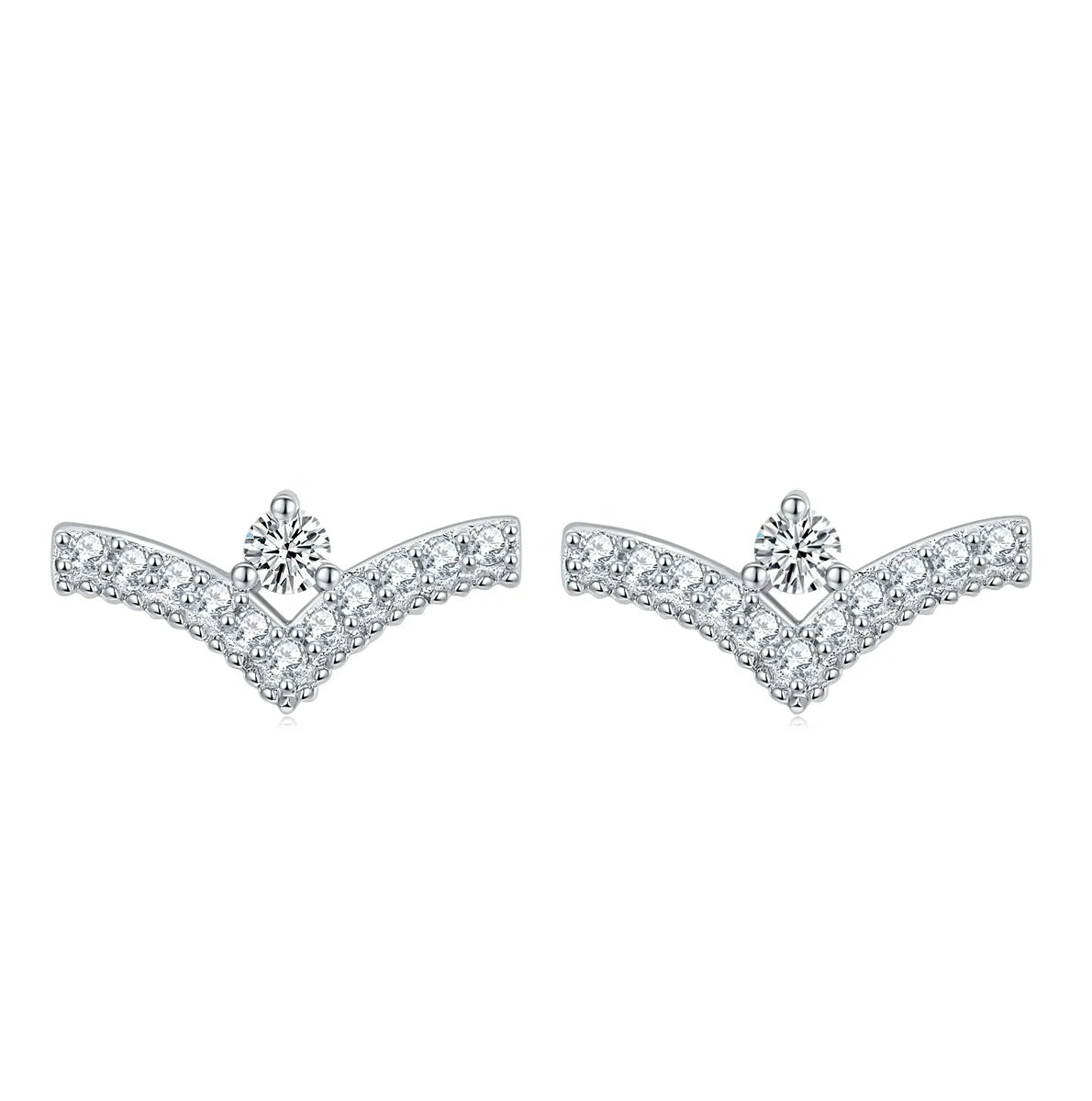Best Selling Fashion Earrings Women 925 Sterling Silver Stud Earrings
