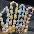 Big Size 2A 14-17mm Natural Freshwater Baroque Pearl String for Jewelry Making DIY Bracelet Necklace
