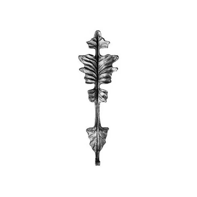 285x70mm Ornamental Wrought Iron Leaf  and Flowers