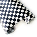 Customized 0.5 mm Matte Checkered Printed PVC Jelly Vinyl Synthetic Leather for Waterproof Cosmetic Bag Hair Bow Crafts-Soft