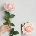 Single Red Pink Real Touch Latex Artificial Roses Flower in Bulk for Wedding Party Home Decoration