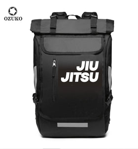 OZUKO 8020 Jiu Jitsu Backpack GYM SPORTS DESIGN OUTDOOR ROLL TOP BACKPACK TRAVEL MEN'S CASUAL SPORTS LAPTOP BACKPACKS