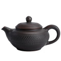 Jianshui Purple Pottery Blessing Pot Handmade Jump Knife Pattern Enameled Teapot Single Teakett Large Kung Fu Tea Set