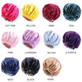 Gathertop Wholesale Custom Logo Hair Accessories Reversible Satin Bonnet Double Layer Sleep Night Head Cover Hat for Women