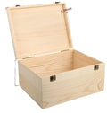 Unfinished DIY Craft Stash Gift Boxes Cash Jewelry Rectangle Eco-friendly Multifunction Wood Box Handmade Natural Painted