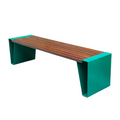 School Outdoor Furniture Commercial 3 Seater Wpc Wood Backless Vintage Bench Seat Outside Park Out Door Garden Bench Seating