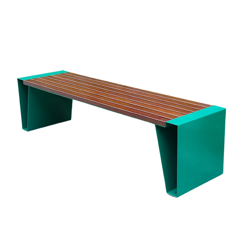 School Outdoor Furniture Commercial 3 Seater Wpc Wood Backless Vintage Bench Seat Outside Park Out Door Garden Bench Seating