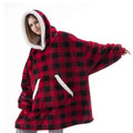 2021 New Women's Casual Flannel Hoodie Lady's Thickened Winter Nightgown with Hood Autumn Long Sleeve Wearable Blanket for Home