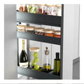 Multi-Function 3-Tier Pull Basket Soft-Close Slide Modern Design Kitchen Cabinet Accessories Organizer Seasoning Side Storage