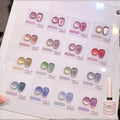 Private Label 16 Colors Moonlight UV Gel Nail Polish Set 5D Cat Eye Galaxy Reflective 9D Crystal Gel Polish Kit