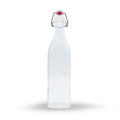 500ml Clear Glass Food Grade Milk Juice Water Glass Bottle Storage Bottle With Clip