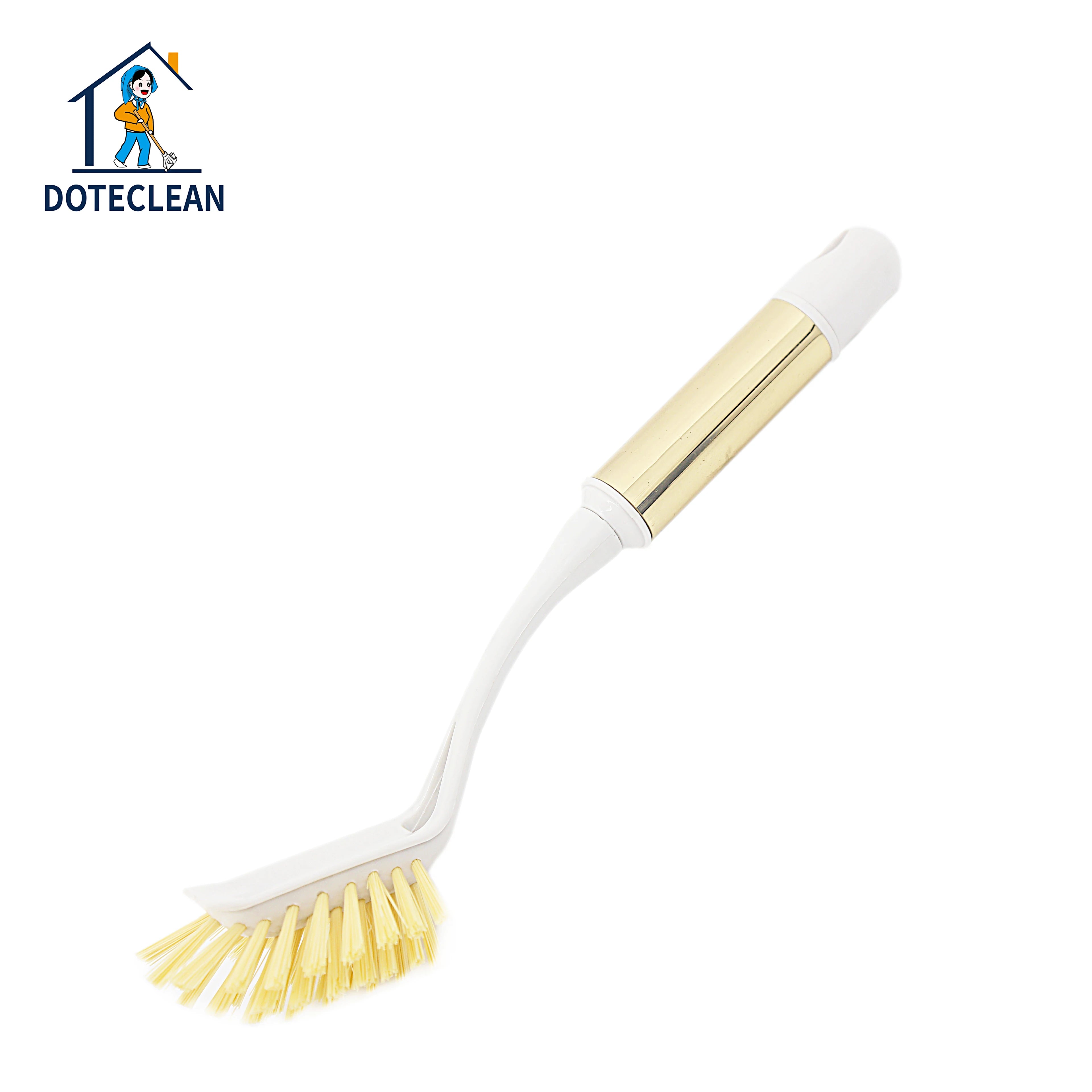 2025 New Thickened Multifunctional Cleaning Brush Long Comfortable Handle Golden Model Durable PP+TPR Material