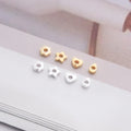 Simple Cute Heart Star Spacer Beads 925 Sterling Silver Loose Beads for Necklace Bracelets Jewelry Making Accessories Wholesale