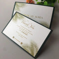 Luxury Printing Green Small Business Order Gift Card Thank You for Your Purchase Business Cards Custom with Own logo Gold Foil