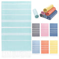Turkish Striped Tassel Hypoallergenic 100% Cotton 360g Customizable Size Bath Beach Swimming Sunscreen Tropical Style Towel