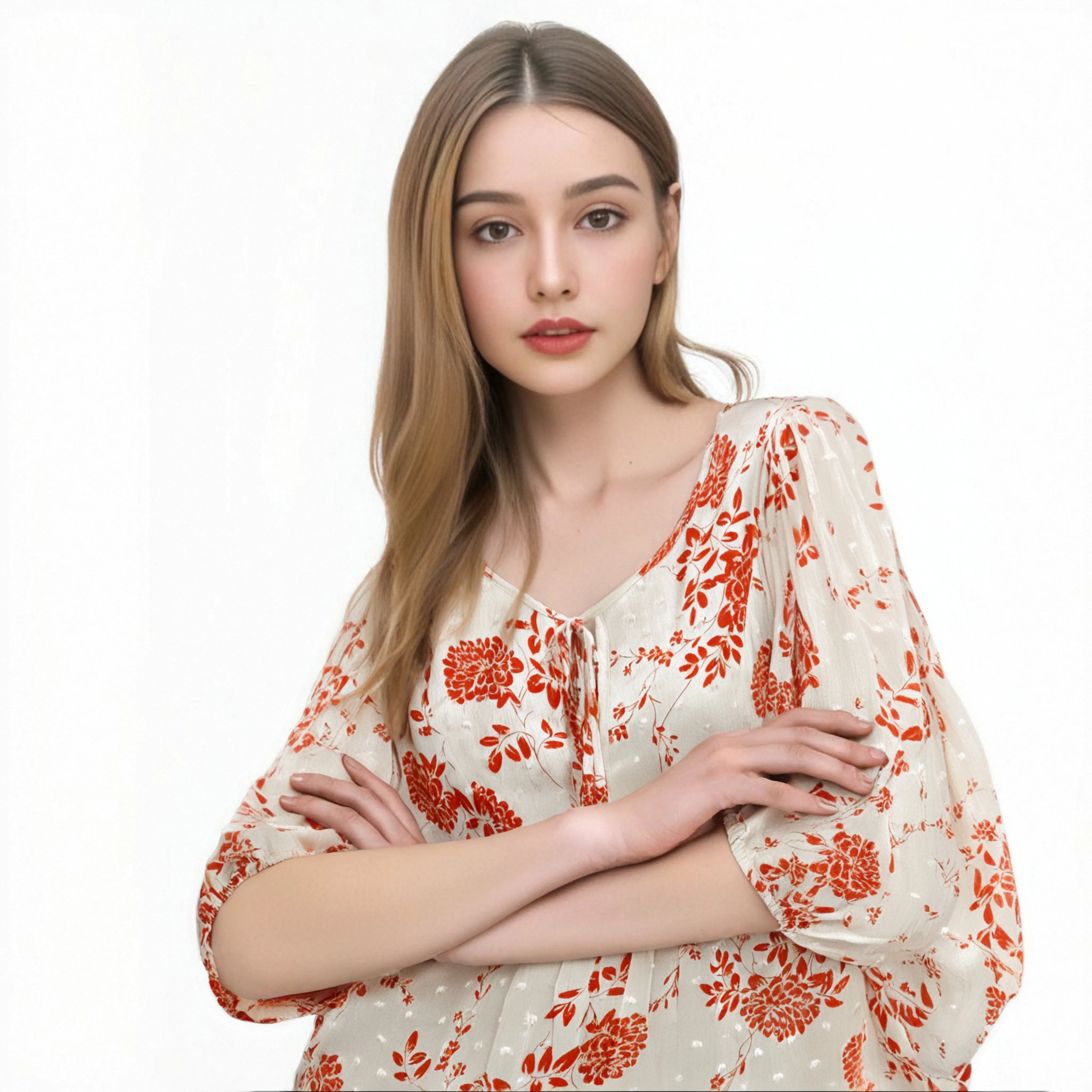 Exquisite Advanced Blouse in Trend 2024 Blouse Designs Pattern Women Blouse Modest