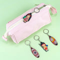 Hot Sale Australian Cartoon Carabiner Keychain Soft PVC Surfboard and Kangaroo Keyring for Coastal Travel Lovers Gift Shops