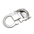 Fashion Accessories Metal Shoe Belt Luggage Handbag Custom Electroplated Color Two D Logo Connecting Easy Clip 8 Shape Buckles