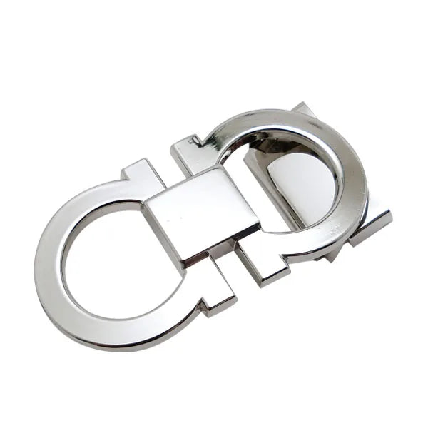 Fashion Accessories Metal Shoe Belt Luggage Handbag Custom Electroplated Color Two D Logo Connecting Easy Clip 8 Shape Buckles