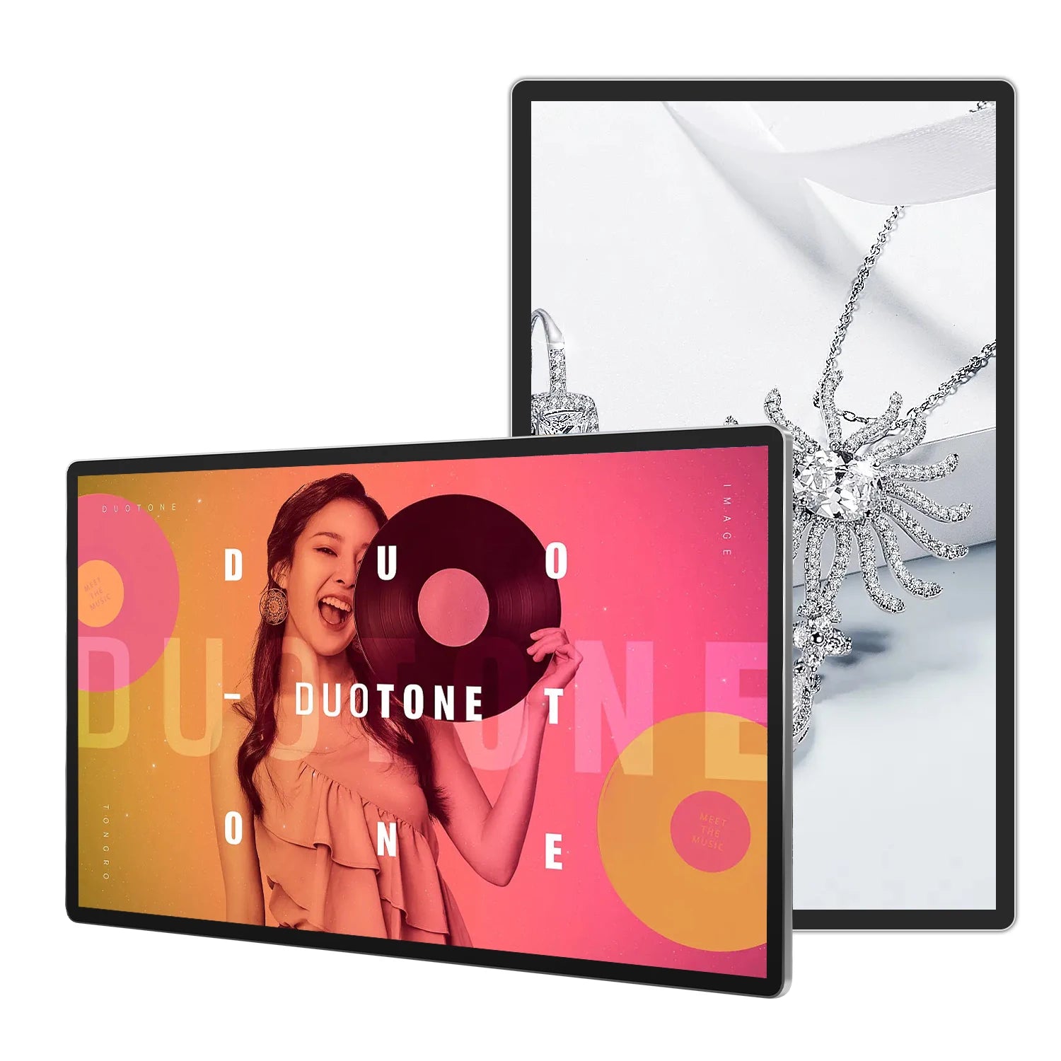 18.5 Inch Super Thin Wall Mount Digital Signage Android Lcd Advertising Display Screen Digital Menu Board for Restaurant