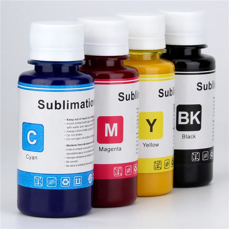 4 Color 70ML Dye Sublimation Desktop Ink for Epson L1800 L100 L200 L210 L110 L 1300 1450 8160 Inkjet Printers